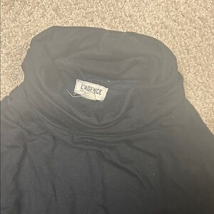 L'AGENCE Elegant Black Turtleneck